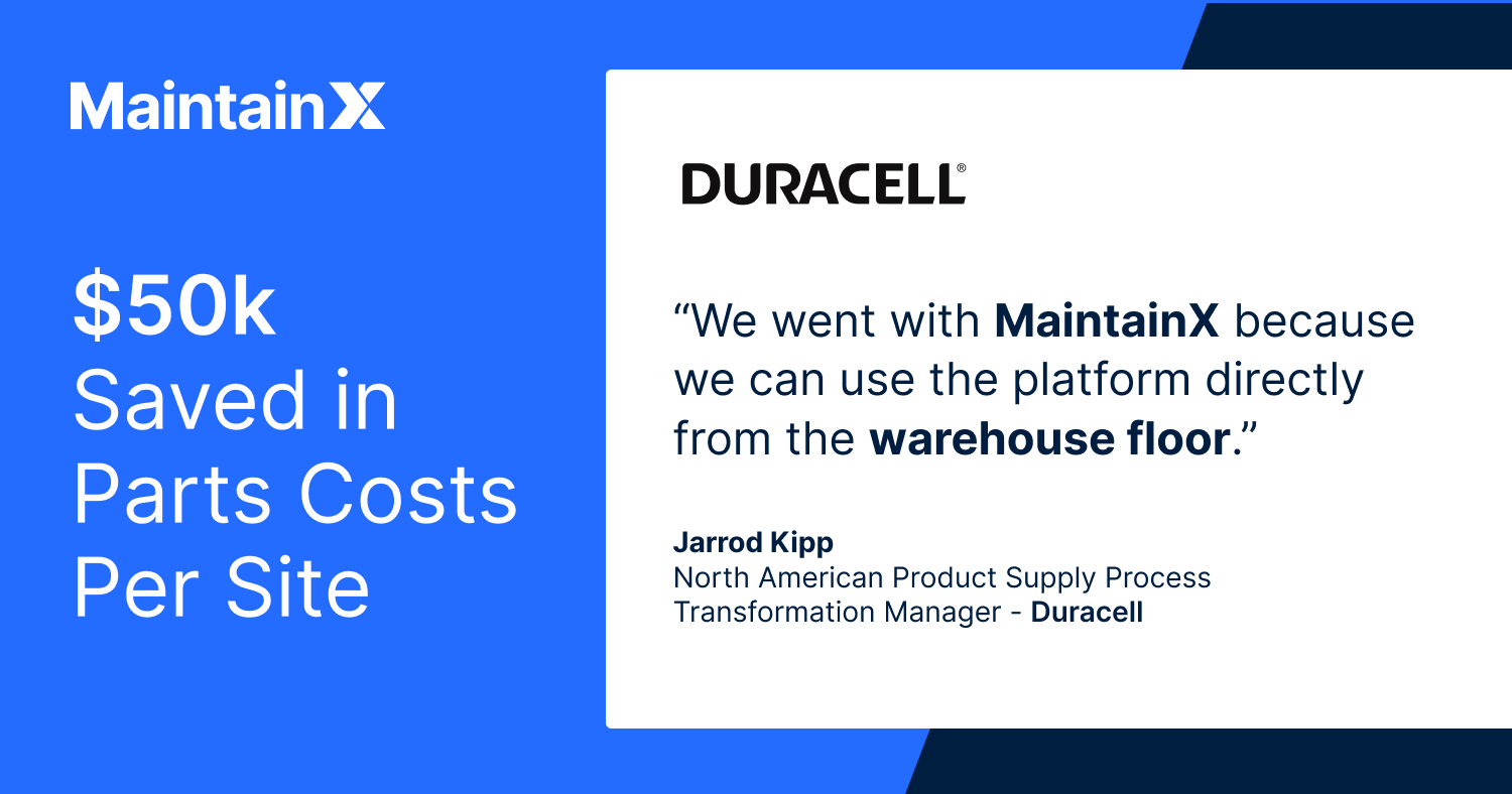 MaintainX cost-savings